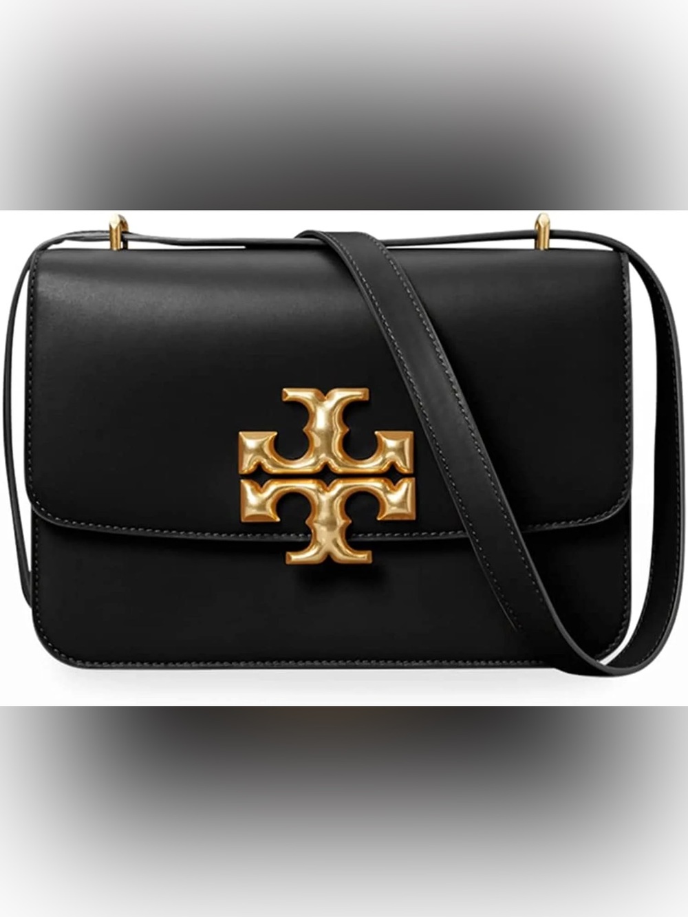 Tory Burch Black Eleanor Convertible Shoulder Crossbody Bag
